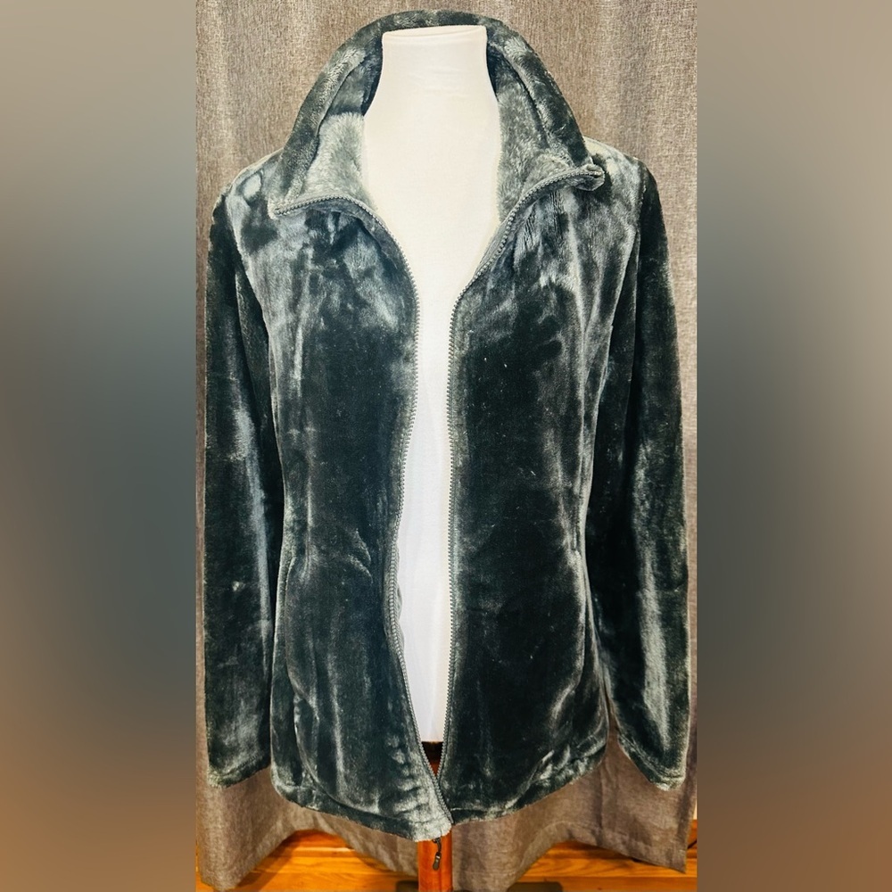 32 Degrees Plush Faux Fur Fleece Jacket Sz Large - Picture 5 of 12